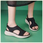 Amazon 2025 summer new sandals women’s lightweight sports style comfortable elastic large size sandals - Image 4