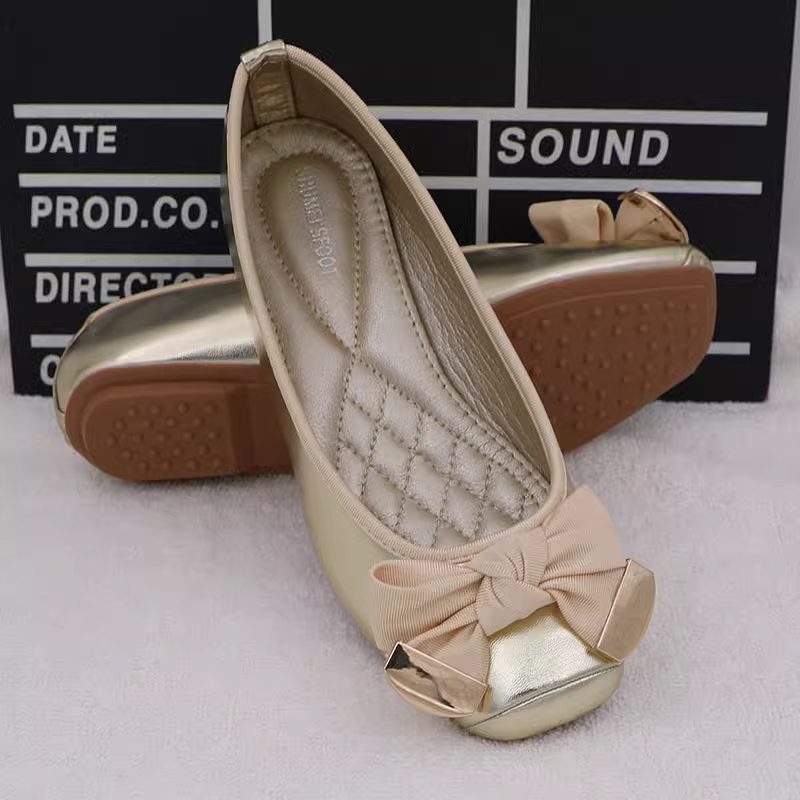 O1CN0159JFxQ24oCKY5mQSN_!!181547437 New all-match shallow mouth flat bow scoop shoes LA2122 - Image 1