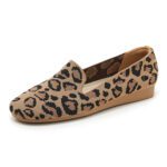 New retro leopard print flat shoes versatile, light, soft and comfortable large size women’s shoes - Image 2