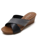 Foreign trade wedge heel Roman sandals women’s shoes LA8041 - Image 4