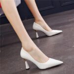 French Pointed patent shallow mouth heel Shoes 2025 LA190 LA190 - Image 3