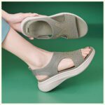 Amazon 2025 summer new sandals women’s lightweight sports style comfortable elastic large size sandals - Image 3