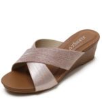 Foreign trade wedge heel Roman sandals women’s shoes LA8041