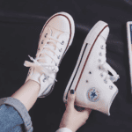 New spring and autumn high-top canvas shoes women’s LA6435 - Image 2