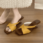 Design niche French retro Roman high heels wedge LA731 - Image 2