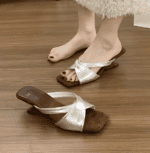 Design niche French retro Roman high heels wedge LA731 - Image 3