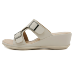 New Light Slippers Casual Simple Slope Heel Metal Buckle Large Size Women's Sandals - Image 3