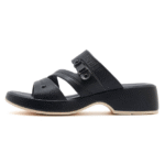 New 2025 Spring and Summer Casual Non-slip Buckle Beach Wedge Heel Large Size Slippers Women - Image 4