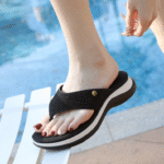 New 2025 Spring and Summer Diamond Fashion Wedge Heel Non-slip Flip-flops Women's Shoes - Image 6