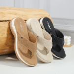 New 2025 Spring and Summer Diamond Fashion Wedge Heel Non-slip Flip-flops Women's Shoes - Image 2