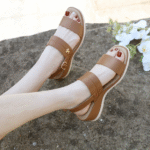 New 2025 summer women's sandals buckle leisure beach seaside comfortable cross-border wedge sandals - Image 4