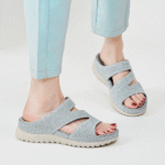 Sports casual sandals new 2025 Velcro hollow thick bottom women's sandals - Image 4