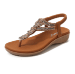 Ne Retro Rhinestone Beaded Soft and Comfortable Sandals for Women