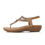 Ne Retro Rhinestone Beaded Soft and Comfortable Sandals for Women - Image 6