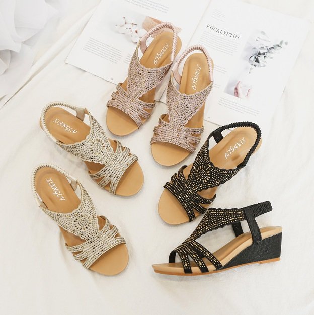 20637741818_664299080 Ximia women’s shoes summer rhinestone lightweight simple ladies shoes - Image 1