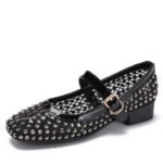 Diamond mesh breathable flat shoes small fragrance style ballet fashion - Image 5