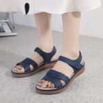 European and American sandals women's cross-border casual lightweight large size retro wedge heel comfortable sandals