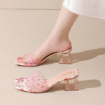 Fairy style beautiful heel sandals 2025