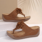 Summer new style flip flops wedge heel casual breathable flower sandals slippers for outdoor wear beach seaside vacation slippers - Image 5
