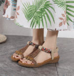 Amazon 2025 summer new versatile fashion trend women's sandals elastic band lightweight and comfortable sandals - Image 3