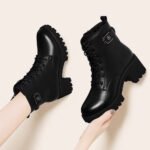 Martin boots women’s thick bottom waterproof platform - Image 6