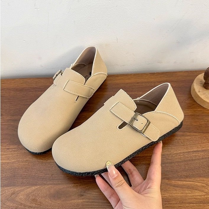 O1CN01TZJ8Nd1kemAH1paUl_!!1903004709 - Copy Birkenstock women’s 2025 autumn new soft-soled slip-on shoes with skirts flat retro single shoes - Image 1