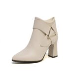 Korean high heels boots thick heels - Image 5