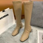 Autumn and winter new high-heeled boots square toe thick heel 2025 - Image 2
