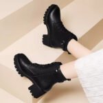 Martin boots women’s thick bottom waterproof platform - Image 2