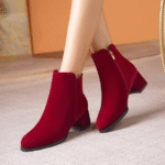 Matte Velvet Martin boots for women LA5685