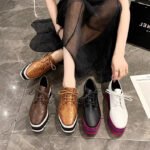 Korean style versatile and fashionable lace-up flats Sneakers 2025 - Image 3