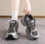 Daddy shoes for women 2025 autumn new mesh breathable retro versatile thick bottom heightened comfortable casual sports shoes - Image 2