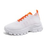 Women’s Flyknit Sneakers, Spring/Summer 2025 New Style, Hollow Mesh Fabric, Breathable, Lightweight, Thick Sole - Image 3