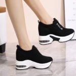 Women’s Wedge Heel Shoes, Summer/Autumn 2025 Style, Popular and Versatile Korean Style, Thick Sole, Casual Sports Travel Shoes - Image 6