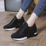 2025 New Style Foreign Trade Sports Shoes, Fashionable Heel-Increasing Plus Size Women’s Shoes