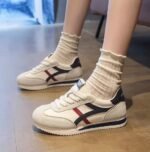 2025 Spring/Autumn New Style Soft-Soled Casual Shoes Women’s Flat Shoes Fashionable and Popular German Training Shoes