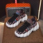 2025 Summer New Breathable Flyknit Thick-Soled Dad Shoes Lightweight Fashionable Versatile Plus Size Export Women’s Shoes White Sneakers - Image 8