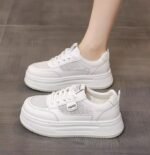 Women’s Breathable Mesh Sneakers with a “walking on clouds” Feel – White Sneakers 2025 New - Image 4