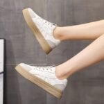 Women’s 2025 Autumn New Style Student Skate Shoes with a “Stepping on Poop” Feel – Thick Sole, Comfortable Casual Sports Shoes - Image 3