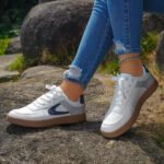 2025 New Comfortable Flat Platform Casual Shoes, Fashionable Single Shoes, Versatile White Shoes, Color Block Sneakers, Women’s Summer - Image 3
