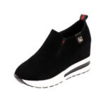 Women’s platform loafers, slip-on style, low-top casual loafers, suitable for all seasons and all seasons. - Image 2