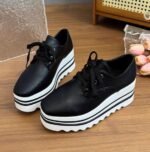 Korean style versatile and fashionable lace-up flats style textured upper - Image 2