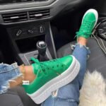 Amazon 2025 Spring/Autumn New Plus Size Lace-up Platform Round Toe European and American Style Casual Sports Shoes - Image 3
