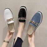 Women’s platform closed-toe Shoes British style - Image 5