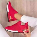 Best-selling plus-size women’s slip-on shoes, new style, Nude shoes