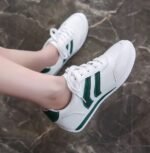 2025 New Plus Size Comfortable Leather Fashion Platform Shoes, German Style, Soft Sole, Breathable, Retro White Shoes for Women - Image 4