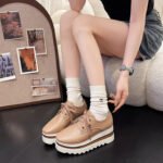 Korean style versatile and fashionable lace-up flats style textured upper - Image 4