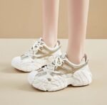 High-end chunky sneakers for women, 2025 autumn Korean style, fashionable, comfortable, breathable mesh, height-increasing - Image 7