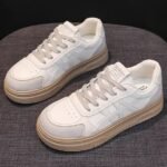 Women’s 2025 Autumn New Style Student Skate Shoes with a “Stepping on Poop” Feel – Thick Sole, Comfortable Casual Sports Shoes - Image 4