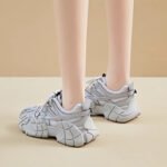 High-end chunky sneakers for women, 2025 autumn Korean style, fashionable, comfortable, breathable mesh, height-increasing - Image 6